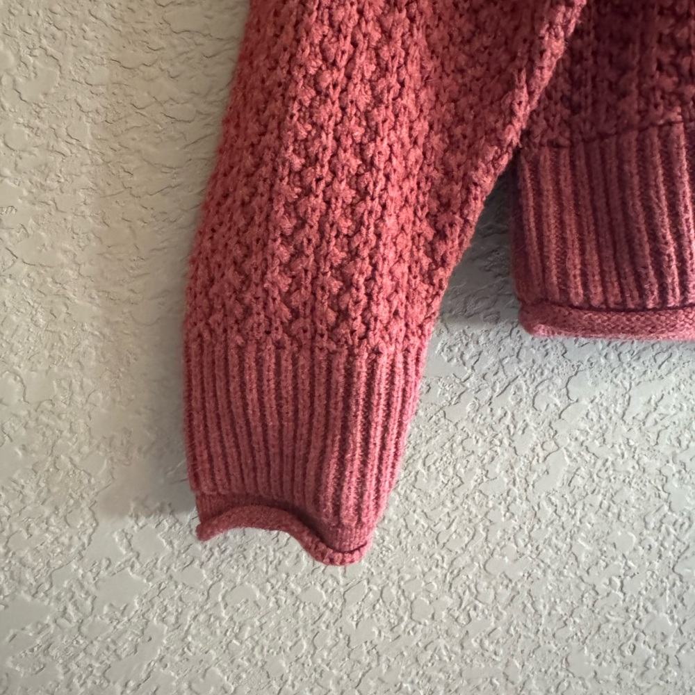 Universal Thread Cozy Knit Pullover Maroon Crewne… - image 5